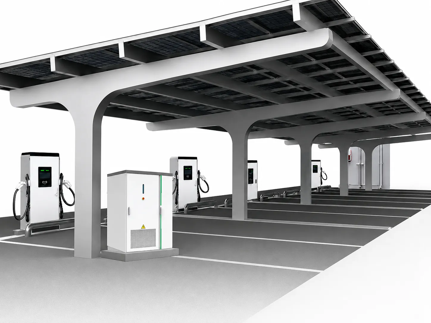 Entogo DC-coupled energy storage and charging system cabinet
