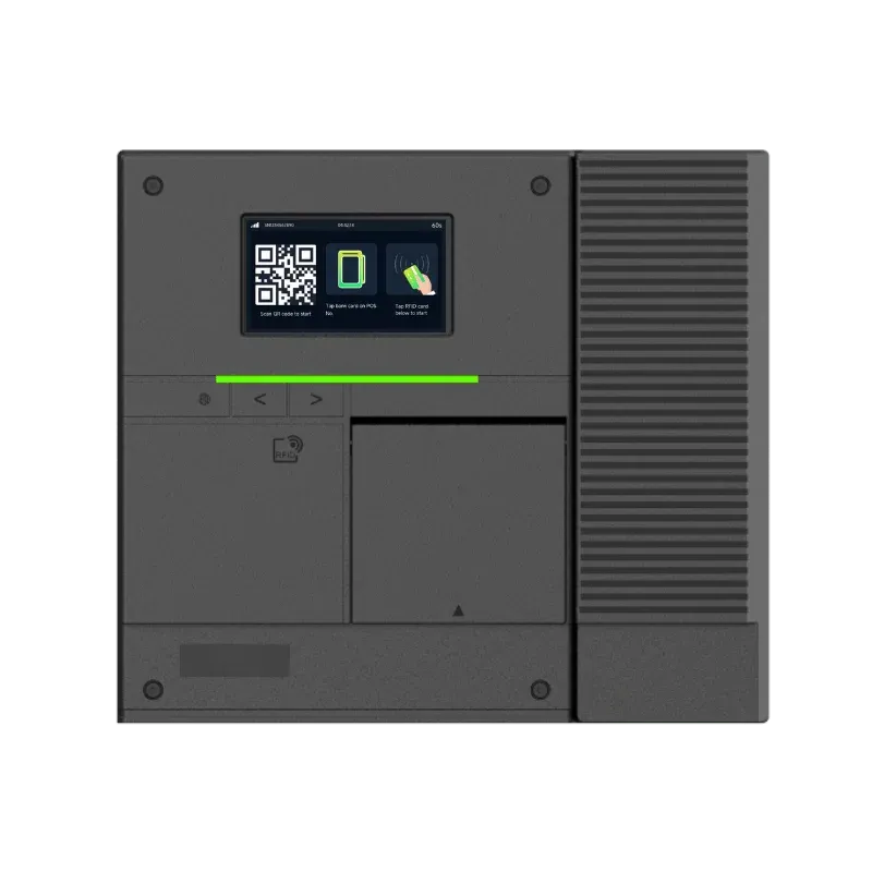 Entogo Argo Pro 22 kW commercial AC EV charger with Type 2 cable and 4.3-inch LCD display — view 3