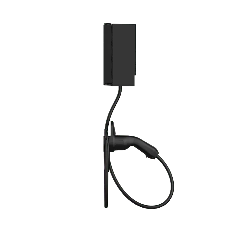 Entogo Argo Pro 22 kW commercial AC EV charger with Type 2 cable and 4.3-inch LCD display — view 4
