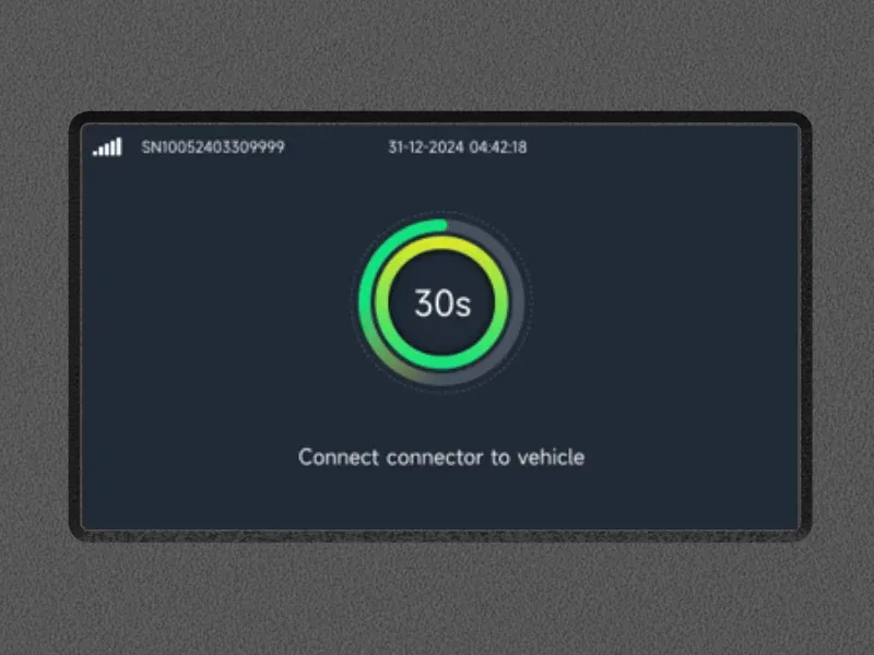 Borne de recharge CA commerciale Entogo Argo Pro 22 kW avec câble Type 2 et écran LCD de 4,3 pouces — view 16