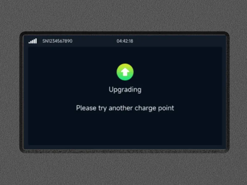 Borne de recharge CA commerciale Entogo Argo Pro 22 kW avec câble Type 2 et écran LCD de 4,3 pouces — view 20