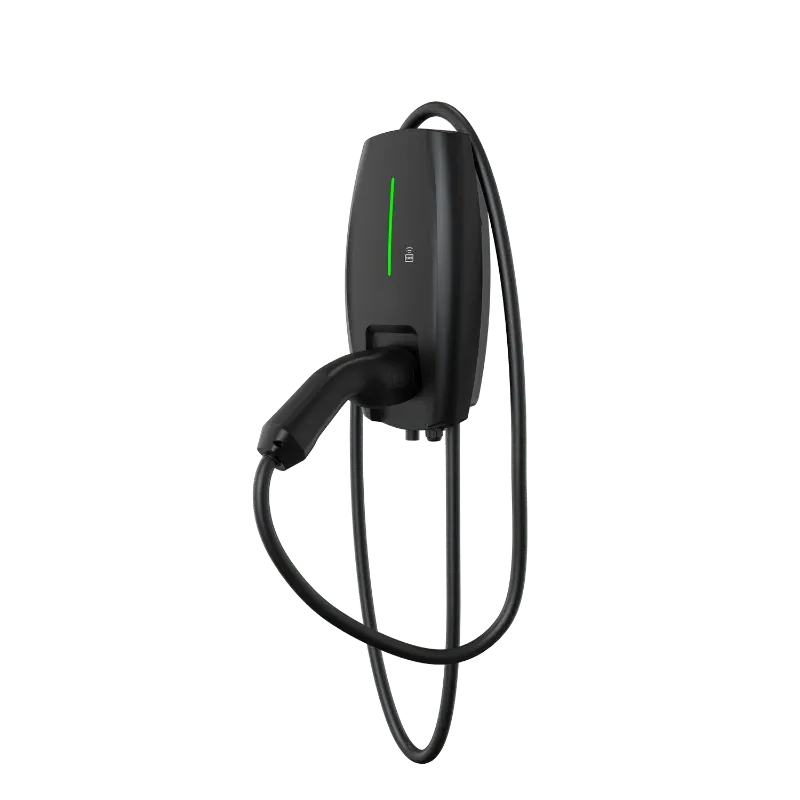 Borne de recharge CA résidentielle Entogo Alvis 7 kW monophasée avec câble Type 2 fixe — view 5