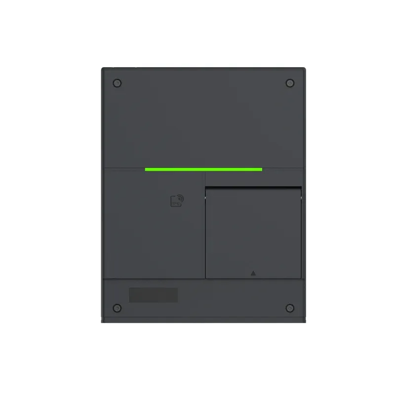 Borne de recharge CA résidentielle Entogo Argo Basic 11/22 kW avec câble Type 2 fixe, profil latéral — view 10