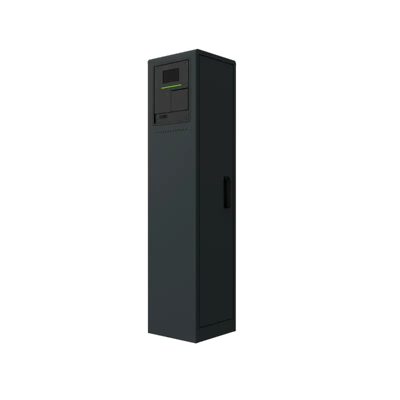 Borne de recharge CA résidentielle Entogo Argo Basic 11/22 kW avec câble Type 2 fixe, profil latéral — view 13