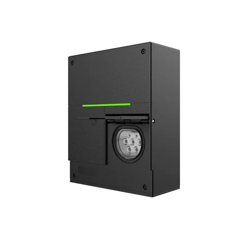 Borne de recharge CA résidentielle Entogo Argo Basic 11/22 kW avec câble Type 2 fixe, profil latéral — view 19