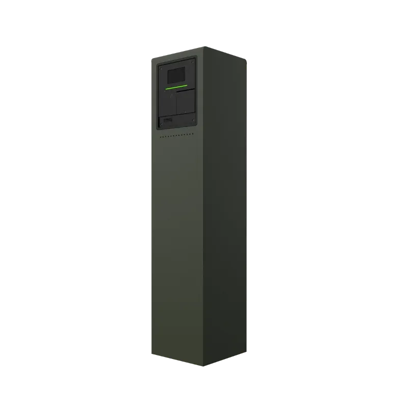 Borne de recharge CA résidentielle Entogo Argo Basic 11/22 kW avec câble Type 2 fixe, profil latéral — view 21