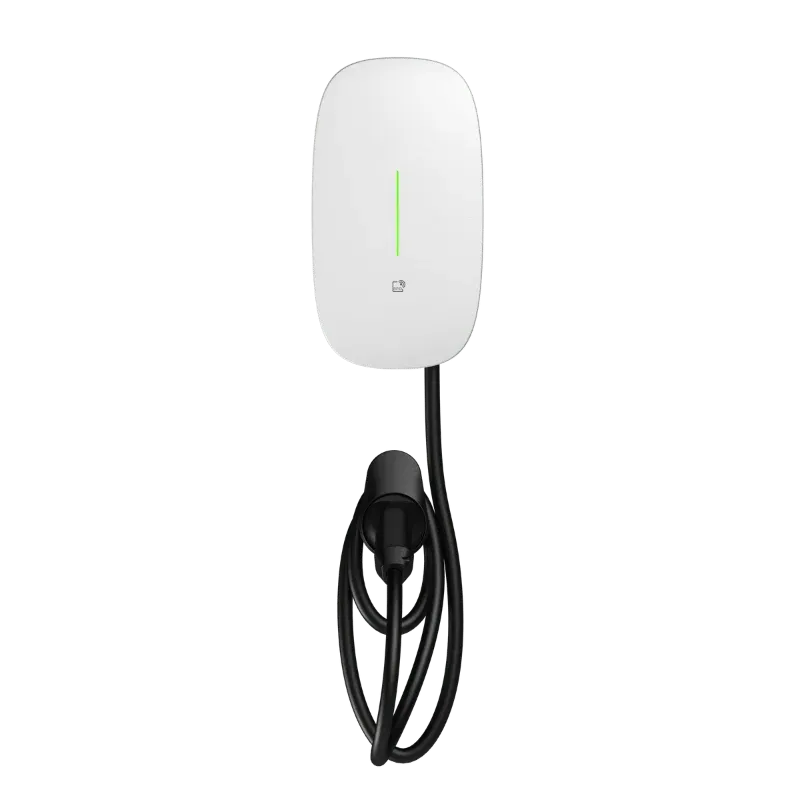 Borne de recharge CA résidentielle Entogo Caro Plus 7/11 kW en blanc avec câble Type 2 fixe — view 6