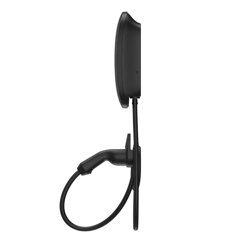 Borne de recharge CA résidentielle Entogo Caro Plus 7/11 kW en blanc avec câble Type 2 fixe — view 7