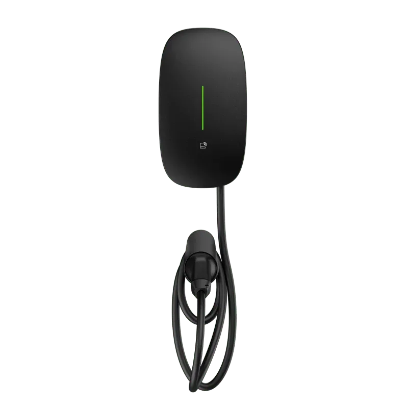 Borne de recharge CA résidentielle Entogo Caro Plus 7/11 kW en blanc avec câble Type 2 fixe — view 8