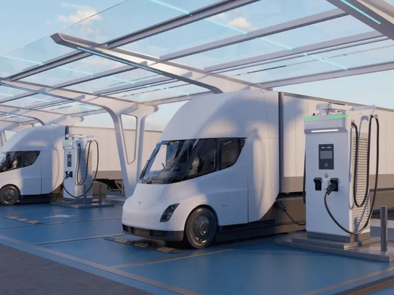 Borne de recharge CC ultrarapide Entogo Rocket 160-300 kW avec double connecteur CCS2 et gestion de câbles en hauteur — view 16