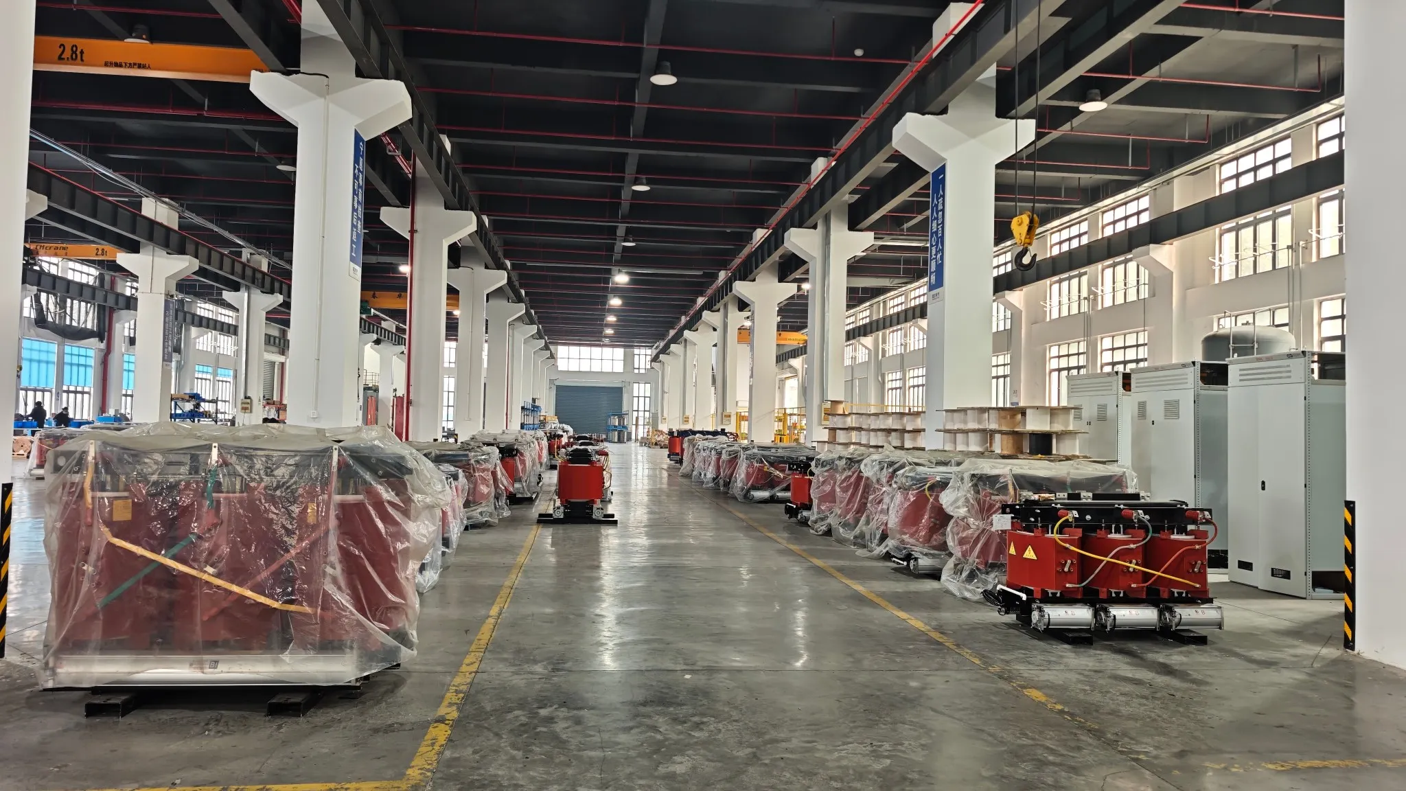 Entogo transformer factory production floor overview